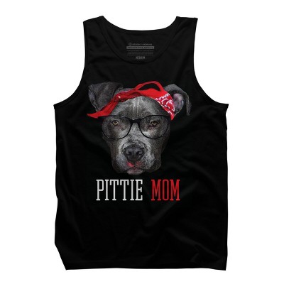 Men's Design By Humans Mother's Day Pittie Mom Pitbull Dog Lovers By dandingroz Tank Top