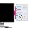 Monitor Mount Document Holder Pink - Note Tower: Office Supplies & Organization, Desk Organizer, ABS Material - 3 of 4