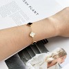 18K Gold Plated Clover Lucky Bracelet for Women White/Black/Red/Green Flower Four Leaf Link Bracelets - 4 of 4
