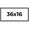 PosterPalooza | Panoramic Deco Black Picture Frame - UV Acrylic, Foam Board Backing, Hanging Hardware - 2 of 4