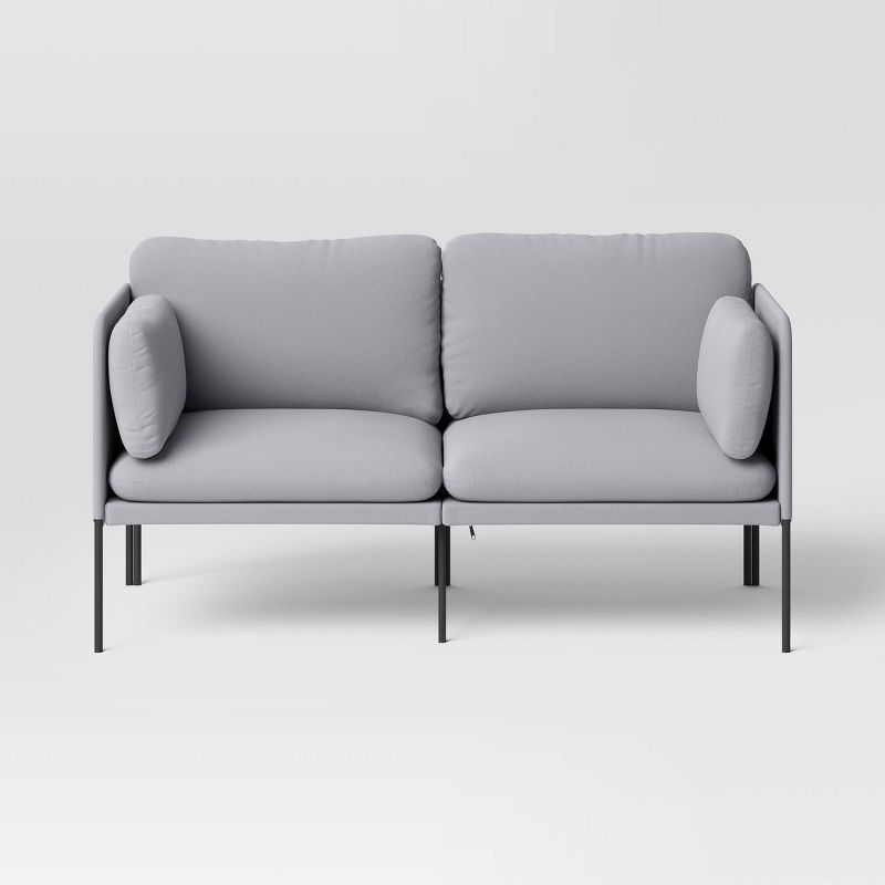 Upholstered Loveseat Gray - Room Essentials&#8482;, 4 of 7