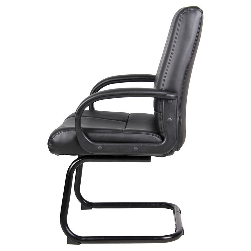 Caressoft Mid Back Guest Chair Black - Boss Office Products, 4 of 7