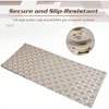 Extra Long Non - Slip Shower Mat with Suction Cups and Drain Holes - 34x 15.4 Inch Gradient Beige - 3 of 4
