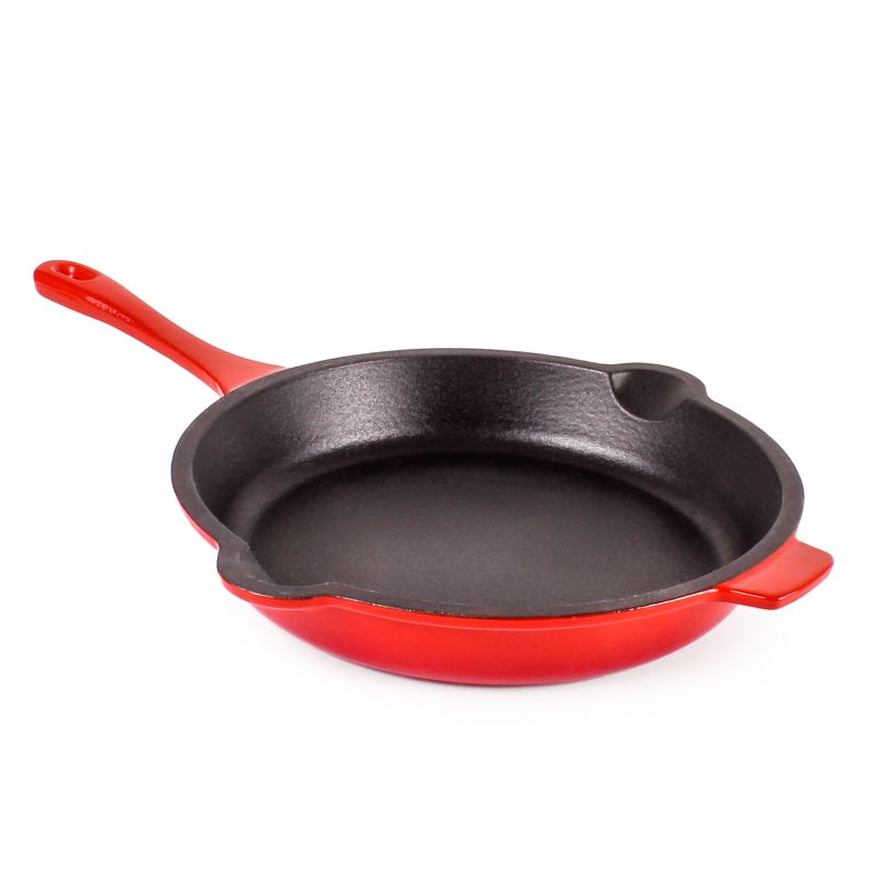 BergHOFF Neo Cast Iron 4Pc Set, Fry Pan 10", Square Grill Pan 11", & 5qt. Covered Dutch Oven, 5 of 11