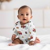 Sweet Jojo Designs Boy Baby Bodysuits - Set 0-6M Construction Truck Red Blue and Grey 2pc - 2 of 4