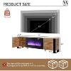 U-Shaped Legs Fireplace TV Stand with Fireplace - 2 of 4