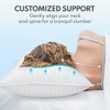 Zibroges Bed Pillows for Sleeping Queen Size Set of 2 - Breathable Alternative Microfiber Filled Suitable for people with different sleeping positions - 4 of 4