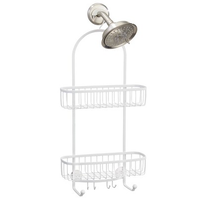 Mdesign Large Metal Bathroom Tub/shower Caddy, Hanging Storage ...