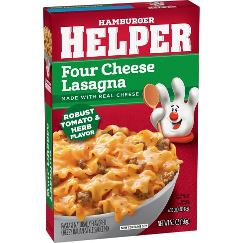 Hamburger Helper Four Cheese Lasagna - 5.5oz : Target