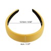 Unique Bargains Faux Leather Headband Hairband for Women 1.6 Inch Wide 1Pcs - 4 of 4