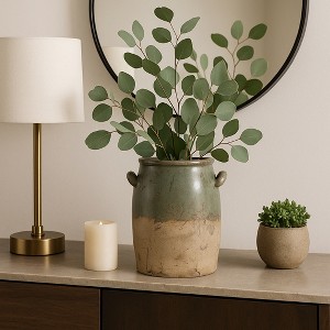 Decorative Ceramic Vase for Flowers in Room Display - Traditional Vase Perfect Home Decor Accent for Living Room, Bedroom, and Office - 1 of 4