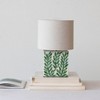 Storied Home Reclaimed Wood & Shell Lamps: Coastal Farmhouse Design, Linen Drum Shades, Set of 2 - 3 of 4