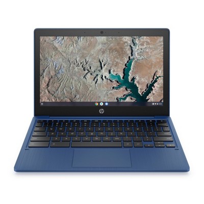 Hp 11 6 Touchscreen Chromebook Laptop With Chrome Os Mediatek Processor 4gb Ram Memory 32gb Flash Storage Indigo Blue 11a Na0036nr Target - how to download roblox on a hp laptop