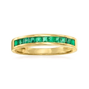 Ross-Simons 0.50 ct. t.w. Emerald Ring in 14kt Yellow Gold - 1 of 4