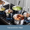 All-Clad D5 5-Ply Stainless Steel Sauce Pan 4 Quart Induction Oven Broiler Safe 600F Pots and Pans, Cookware Silver - 2 of 4