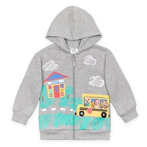 CoComelon JJ Fleece Zip Up Hoodie Toddler - 1 of 4