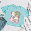 Simply Sage Market Women's Summer Vibes Flowers Short Sleeve Relaxed Fit Cropped Tee - 3 of 3