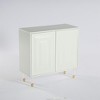 Resenkos Sideboard Buffet, Kitchen Storage Cabinet,63" Sideboard Buffet, Modern Kitchen Accent Cabinet with 4 Doors,White - 4 of 4