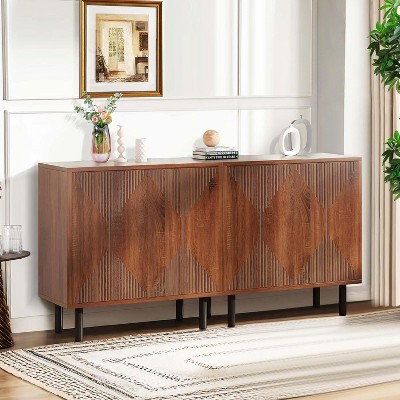 Hommoo 59" Modern Sideboard Buffet Storage Cabinet with Doors