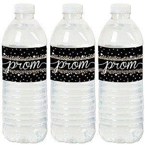 Big Dot of Happiness Prom - Prom Night Party Water Bottle Sticker Labels - Set of 20 - 1 of 4