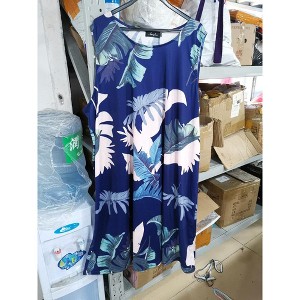 Womens Plus Size Casual Boho Sundress Summer Sleeveless Dresses - 1 of 1