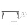 Lavish Home Modern Coffee Table with Hairpin Legs - Modern Industrial - 4 of 4