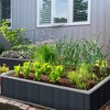 Outsunny 35.5" x 35.5" Galvanized Raised Garden Bed Kit, Large Metal Planter Box for Deep Root Vegetables, Flowers, Herbs & Succulents, Steel - 3 of 4