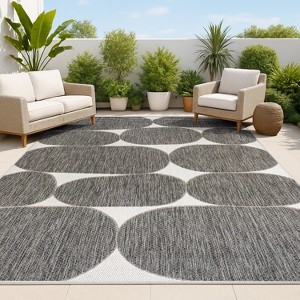 JONATHAN Y Rayna Modern Geometric Organic Shapes Indoor/Outdoor Area Rug - 1 of 4
