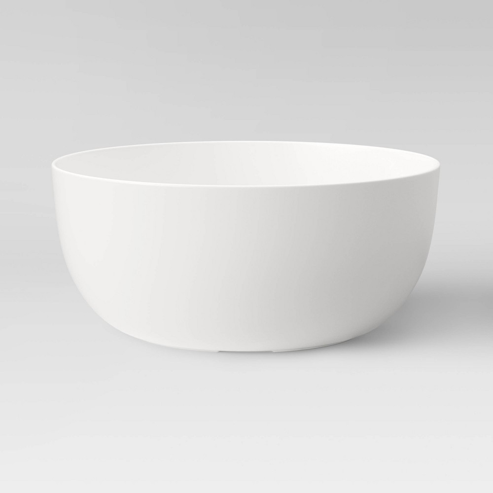 140oz Plastic Serving Bowl Cream - Made By Design™: Large Round Bowl, Microwave & Dishwasher Safe