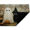 Stupell Industries Ghost & Black Kitten Printed Outdoor Door Mat, design by Arlington Prints, 18"x30" - 2 of 4