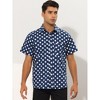Lars Amadeus Men's Summer Polka Dots Short Sleeves Button Down Dress Shirts - 2 of 4