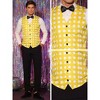 Lars Amadeus Men's Slim Fit V Neck Formal Polka Dots Suit Waistcoat - 4 of 4