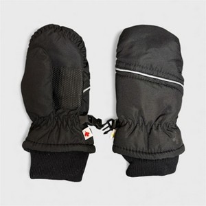 Hot Paws Toddler Ski Mittens (2-3 Years) -  Warm Winter Mittens -  Insulated and Waterproof Gloves for Cold Weather, Black - 1 of 4