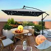 CAVINAS 8.2 FT Pool Umbrellas Outdoor Solar Light Patio Umbrella Outdoor Umbrellas for Patio with Base for Garden - 2 of 4