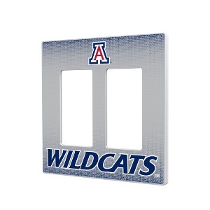 NCAA Big 12 Universities Linen Hidden-Screw Light Switch Plate for Double Rocker - 1 of 4