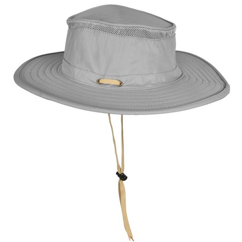 Solaris Fishing Hiking Hat for Men, Safari Sun Hat Wide Brim Boonie UPF  50+, Grey