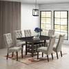 Kings Brand Furniture Lemont Tufted Upholstered Parsons Dining Chair, Set of 2 - 2 of 3