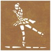 vidaXL Patio Wall Decoration 21.7"x21.7" Corten Steel Ballet Dancer Design - 4 of 4