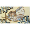 Homefires La Playa Nautilus Doormat, 22"x34" – Coastal Shell-Inspired Entry Rug with Nautical Blue Tones for Indoor/Outdoor Décor - 2 of 3
