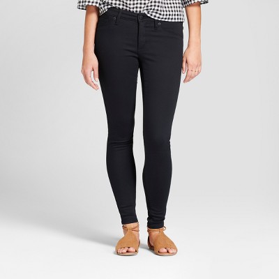 black skinny jeggings