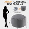 MyDepot Bean Bag Sofa with Soft Removable Cover, Extra Large Comfortable Round Shape for Living Room Bedroom College Dormitory - 2 of 4