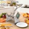 Heynemo Commercial French Fry Cutter, Heavy Duty Potato Slicer with 3 Replaceable blades (1/2, 3/8 Inch, 6-wedge Slicer), Professional Fries Cutter - 3 of 4
