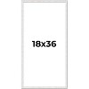 PosterPalooza | Panoramic Textured White Picture Frame - UV Acrylic, Foam Board Backing, Hanging Hardware - 2 of 4