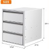 A  Durable Stainless Steel Outdoor Kitchen Drawers with Paper Towel Holder Smooth Glides - 2 of 4