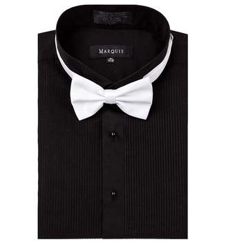 Marquis wing tip collar Regular Fit tuxedo dress shirt with bow tie