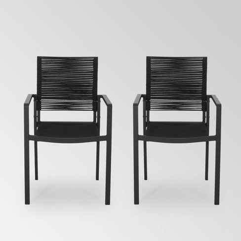 Cape Coral 2pk Aluminum Dining Chair With Rope Seat Christopher