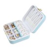 Unique Bargains Travel Small Portable PU Leather Jewelry Organizer Case Storage - 3 of 4