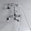 Sumerain Clawfoot Tub Faucet, 3" to 9" Wall Mount Tub Faucets with Hand Shower Chrome Finish - 3 of 4