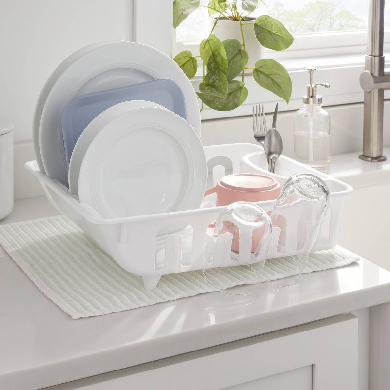 Plastic Dish Drainer White - Brightroom&#8482;, 3 of 5