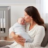 BreathableBaby Swaddle Blanket, Watercolor Wave Gray & Gray Heather, 2 Pack - 4 of 4